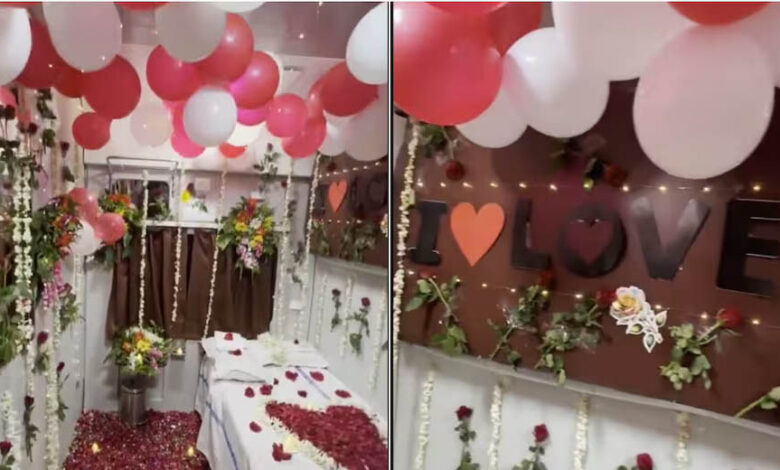 train-‘suhagrat-coach’-viral-video:-1ac-कोच-सजाने-पर-बढ़ा-बवाल,-रेलवे-ने-tc-को-किया-सस्पेंड